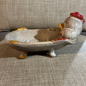 Chicken soap dish