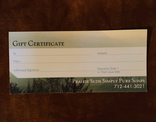 Gift Certificates