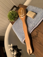 Load image into Gallery viewer, Natural Bamboo Bath Brush